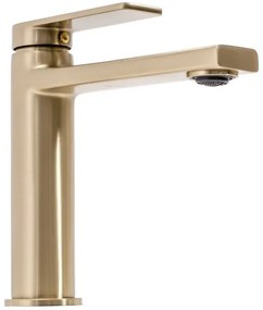 REA-B6555 - Miscelatore per lavabo VERSO 16,5 cm oro spazzolato