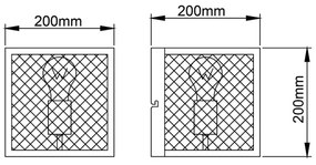 Brilliant - Applique MAZE 1xE27/40W/230V nero