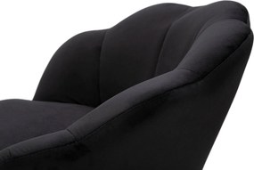 Sgabello Bar Vienna Nero 55x53x110 cm Spugna e Tessuto e Metallo Nero e Oro...