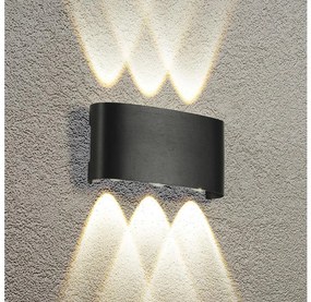 Brilagi - Applique LED da esterno FLAREBOX LED/6W/230V nero IP65