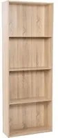 Beth - libreria in legno a 4 ripiani - 73x24x170h cm marrone