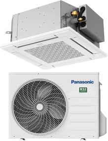 Condizionatore a muro monosplit PANASONIC a cassetta Nanoex 60X60 12400 BTU classe raffreddamento A++