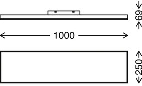 Brilo - Plafoniera LED dimmerabile STARRY SKY LED/24W/230V 3000-6500K + +TC