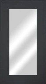 Specchio Prince rettangolare in legno nero 60 x 90 cm