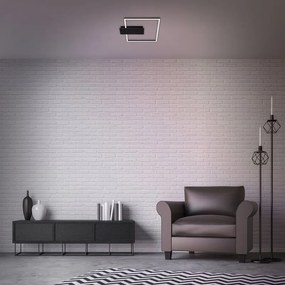 Plafoniera LED Nico nero IP20, 1400 lumen