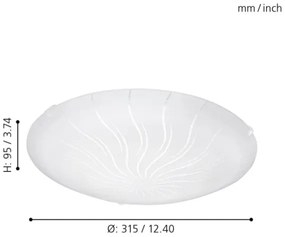 Eglo 96111 - Plafoniera LED MARGITTA 1 LED/11W/230V