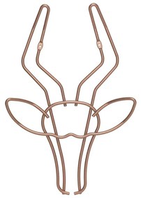 Appendiabiti da parete a forma di gazzella, larghezza 30 cm - Metaltex