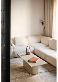 Tavolino da salotto color crema 50x111 cm Totem – Teulat