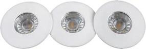 Rabalux 1078 - KIT 3xLED Lampada da incasso per bagni RANDY 3xLED/4W/230V