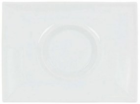 Piatto da pranzo Inde Gourmet Porcellana Bianco 29,5 x 22 x 3 cm (6 Unità)