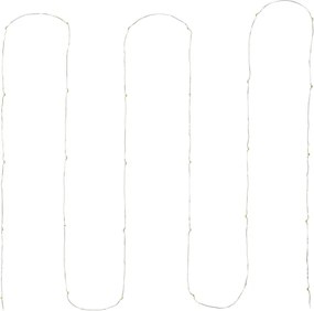 Retlux - catena a LED, 30 LED, alimentazione 3xAA, 3,3 m, bianco caldo