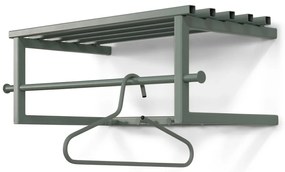 Attaccapanni da parete verde polveroso in metallo con scaffale 76 cm Marco – Spinder Design