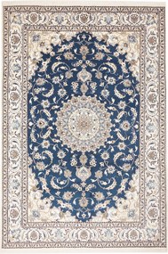 Nain Tappeto 200 x 290 Blu (Iran) Annodato A Mano