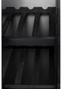 Portabottiglie nero in legno di abete per 10 bottiglie, 52x103 cm Rob - White Label