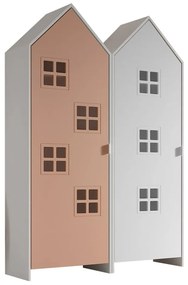 Armadio per bambini bianco e rosa 115x171,5 cm CASAMI BRUGES - Vipack