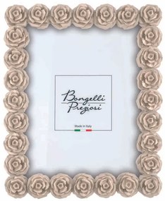 Bongelli preziosi portafoto cornice con rose Collezione Rose design NOCCIOLA