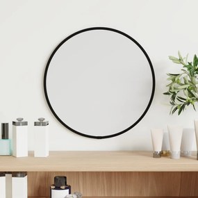 Specchio da Parete Nero Ø 30 cm Rotondo
