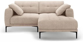 Divano angolare marrone chiaro (con penisola a destra/con chaise lounge) Bemy – Micadoni