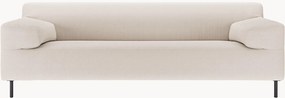 Divano 3 posti grigio argento/nero freistil180, larg. 222 cm
