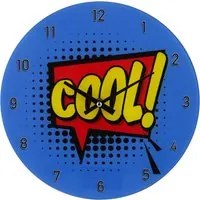 Orologio da parete 30 cm fumetto blu Cool