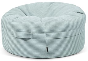 Puof a sacco color menta con rivestimento in velluto a coste Roll 105 – SLOWDOWN