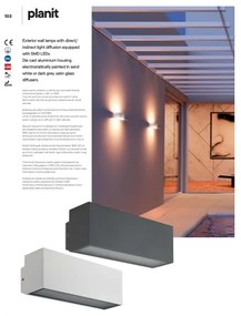 Redo 90095 - Applique da esterno PLANIT LED/10W/230V 3000K IP54 bianca