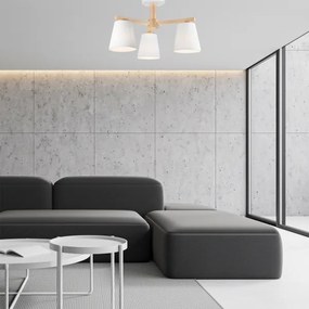 Plafoniera ELLIE 3xE27/60W/230V bianco