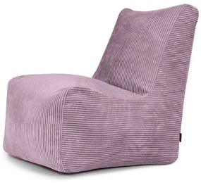 Puof a sacco viola con rivestimento in velluto a coste Seat Lounge – SLOWDOWN