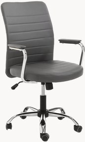 Sedia da scrivania in similpelle Tyler, regolabile in altezza