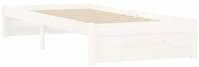 Giroletto bianco in legno massello 75x190 cm 2ft6 small single