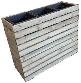 Fioriera Impregnata in legno marrone H 70 cm L 83 x P 31 cm