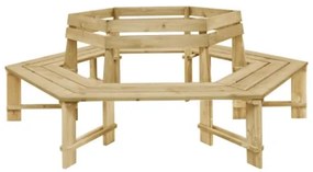 Panchina da Giardino 240 cm in Legno di Pino Impregnato