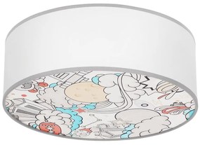 Plafoniera per bambini KIDDY 2xE27/40W/230V bianco/beige