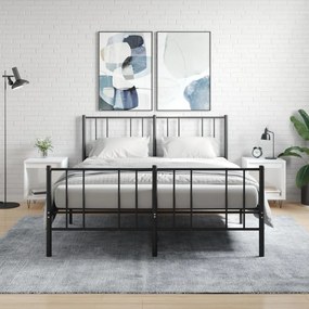 Comodini 2pz Bianco Lucido 40x35x50 Cm İn Legno Multistrato /