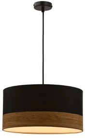 Lampadario a sospensione con filo PORTO 1xE27/60W/230V nero/marrone