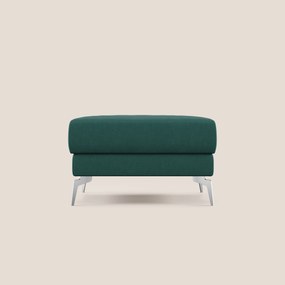 Star Pouf con piedini alti in microfibra impermeabile T11 petrolio