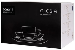 Set da pranzo in gres blu scuro 24 pezzi Glosia - Bonami Selection