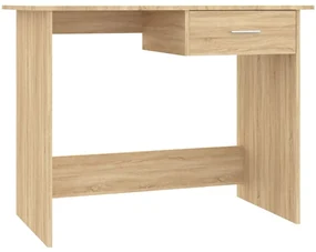 Scrivania rovere sonoma 100x50x76 cm in truciolato