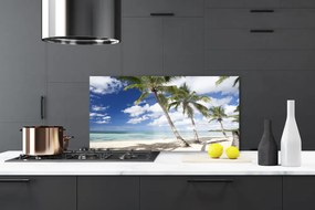 Pannello cucina paraschizzi Mare spiaggia Palma Paesaggio 100x50 cm