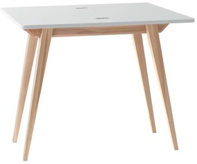 Tavolo da pranzo con piano bianco allungabile con estensione 90x45 cm Envelope – Ragaba