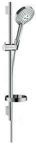 Asta doccia 65 cm con doccetta 120 3 jet PowderRain e portasapone cromo Raindance Select S 27654000 Hansgrohe