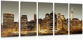 Quadri 5 pezzi – Centro di New York
