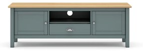 Mobile TV verde polveroso in pino massiccio 158x53x40 cm Misti – Marckeric