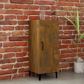 Credenza Rovere Fumo 34,5x34x90 Cm İn Legno Multistrato /