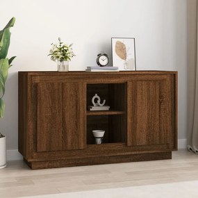 Credenza Rovere Marrone 102x35x60 Cm İn Legno Multistrato /