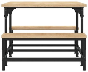 Tavolino salotto rovere sonoma 100x50,5x40 cm legno multistrato