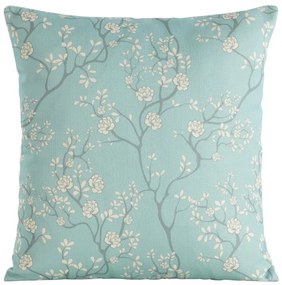 Federa blu con un romantico motivo di fiori bianchi Šírka: 45 cm | Dĺžka: 45 cm