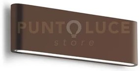 Ges885n- applique  ruggine a led 4000k 1270lm 2x12w biemissione  ip...