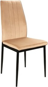 Sedia Atom velluto beige velluto Blu28