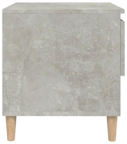 Comodini 2 pz Grigio Cemento 50x46x50 cm in Legno Multistrato